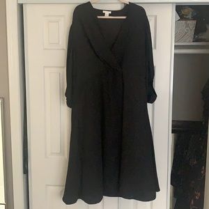 Black midi dress